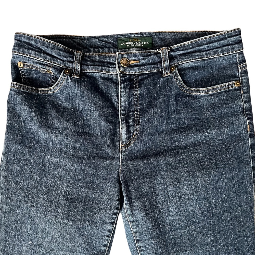 Lauren Ralph Lauren Heritage Jeans Straight Leg Size 8 Medium Wash - Picture 2 of 9
